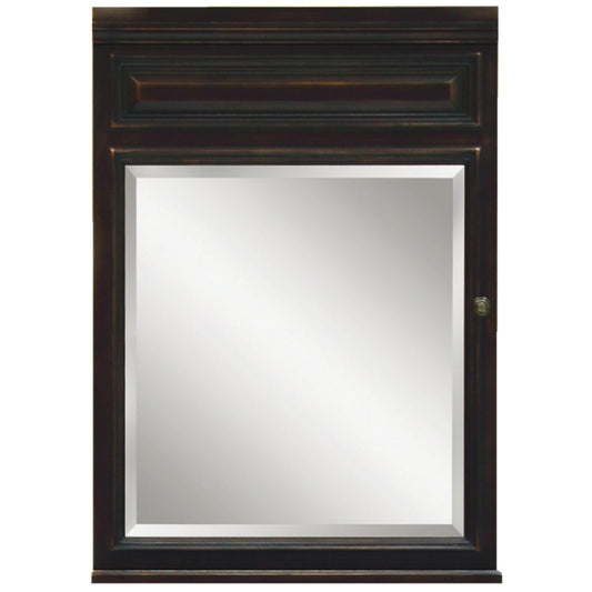 Sunny Wood Barton Hill Black Onyx 26 In. W x 35 In. H x 6-1/4 In. D Single Mirror Surface Mount Medicine Cabinet