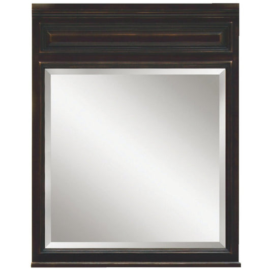 Sunny Wood Barton Hill Black Onyx 30 In. W x 38 In. H Vanity Mirror