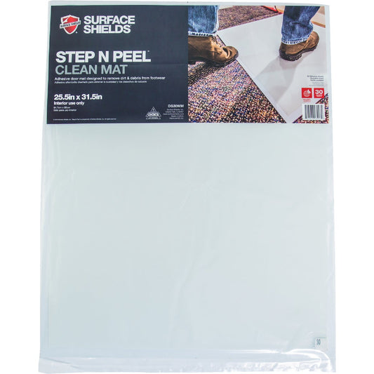 Surface Shields Step N Peel Clean Mat 25.5 In. x 31.5 In. Floor Protector