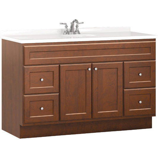 Bertch Northbrook 48 In. W x 34-1/2 In. H x 21 In. D Dawn Vanity Base, 2 Door/4 Drawer