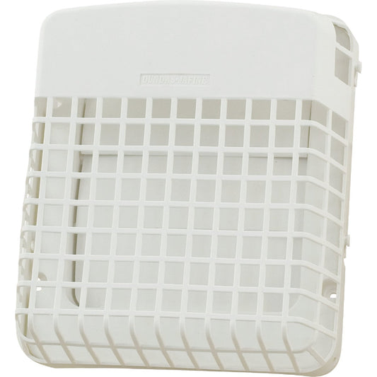 Dundas Jafine ProGard 4 In. White Plastic Dryer Vent Hood