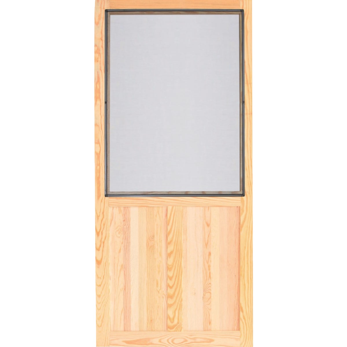 Screen Tight Pioneer 36 In. W x 80 In. H x 1 In. Thick Natural Wood Screen Door