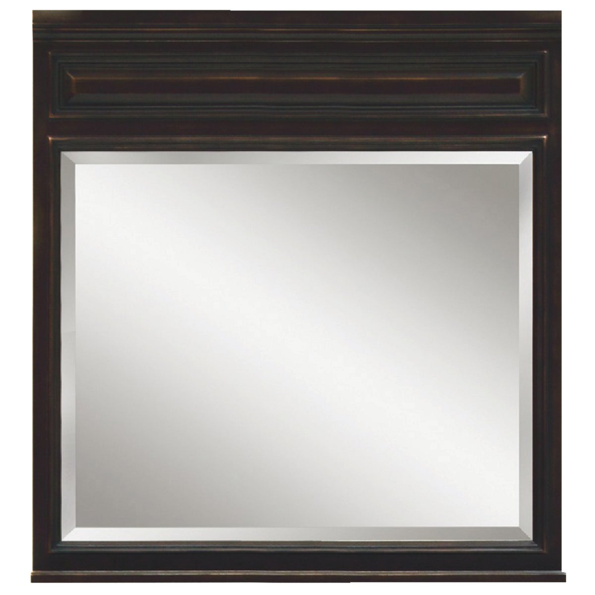 Sunny Wood Barton Hill Black Onyx 36 In. W x 38 In. H Vanity Mirror