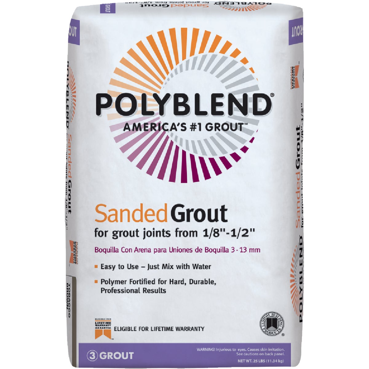 Custom Building Products Polyblend 25 Lb. Haystack Sanded Tile Grout