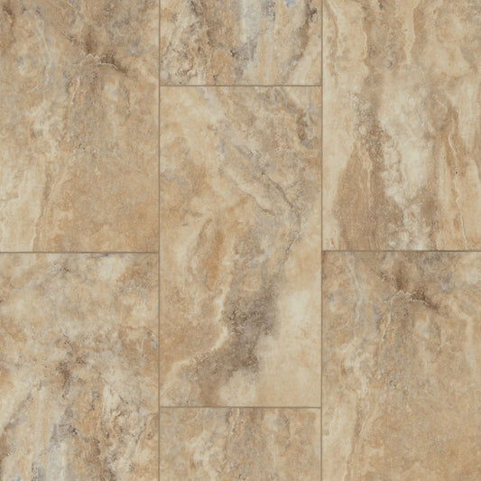 Floorte Pro Paragon Tile Plus Clay 12 In. x 24 In. Vinyl Floor Tile (15.83 Sq. Ft./Box)