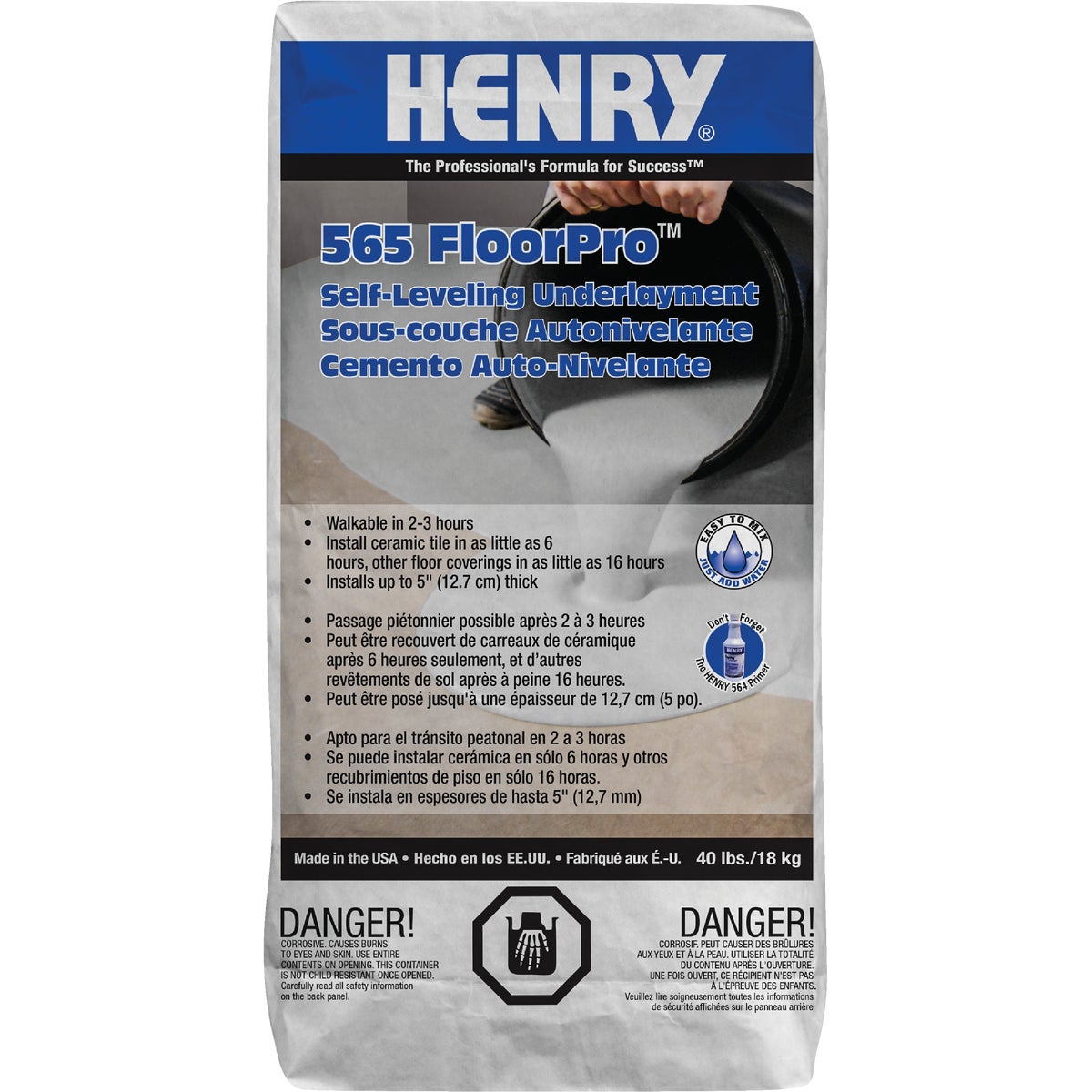 Henry 565 FloorPro Self-Leveling Underlayment (40 Lb.)