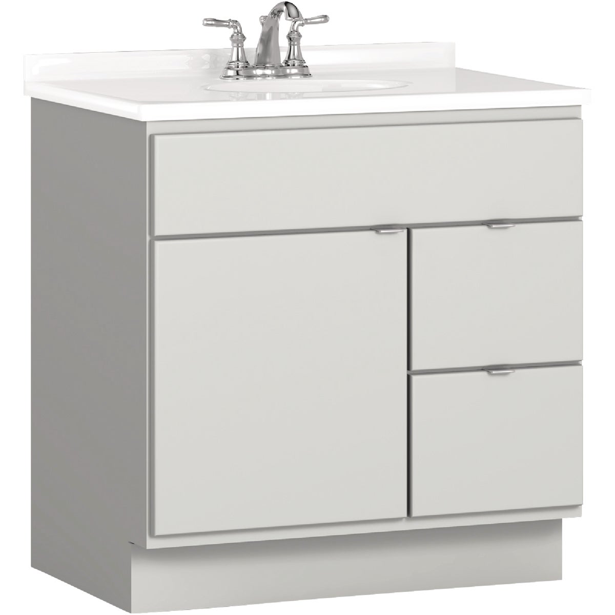 Bertch Riverside 30 In. W x 34-1/2 In. H x 21 In. D Lighthouse Vanity Base, 2 Door/2 Drawer