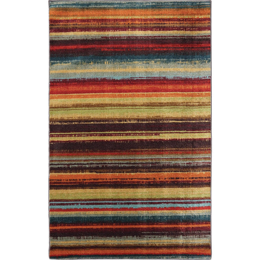 Mohawk Home Boho Stripe Multi-Color 5 Ft. x 8 Ft. Area Rug