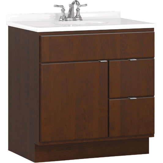 Bertch Riverside 30 In. W x 34-1/2 In. H x 21 In. D Brindle Vanity Base, 2 Door/2 Drawer