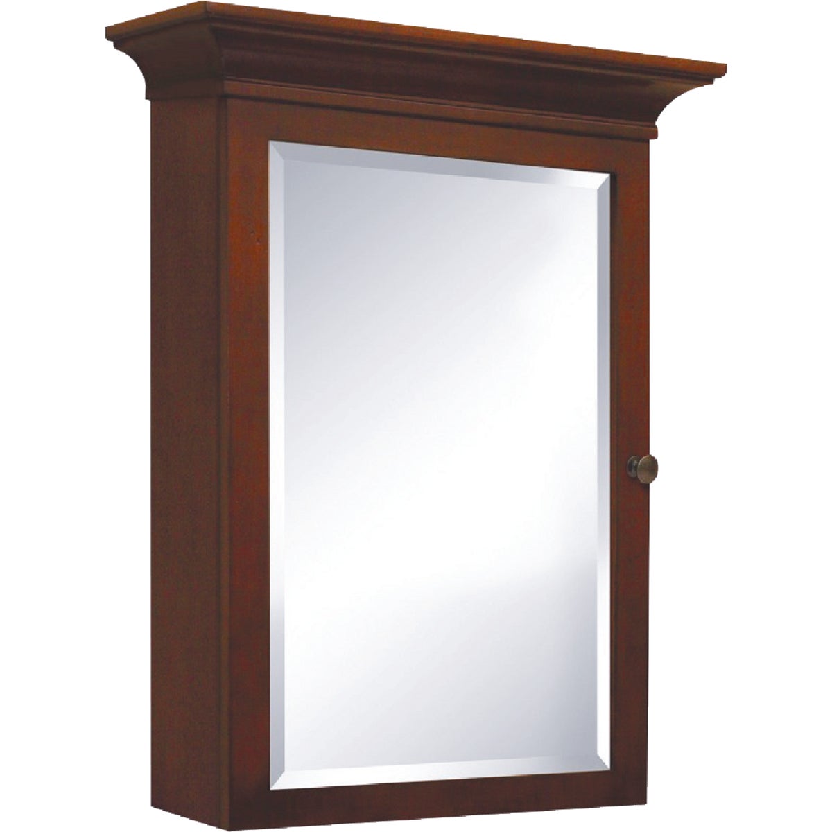 Sunny Wood Grand Haven Cherry 26 In. W x 35 In. H x 8-3/8 In. D Single Mirror Surface Mount Medicine Cabinet