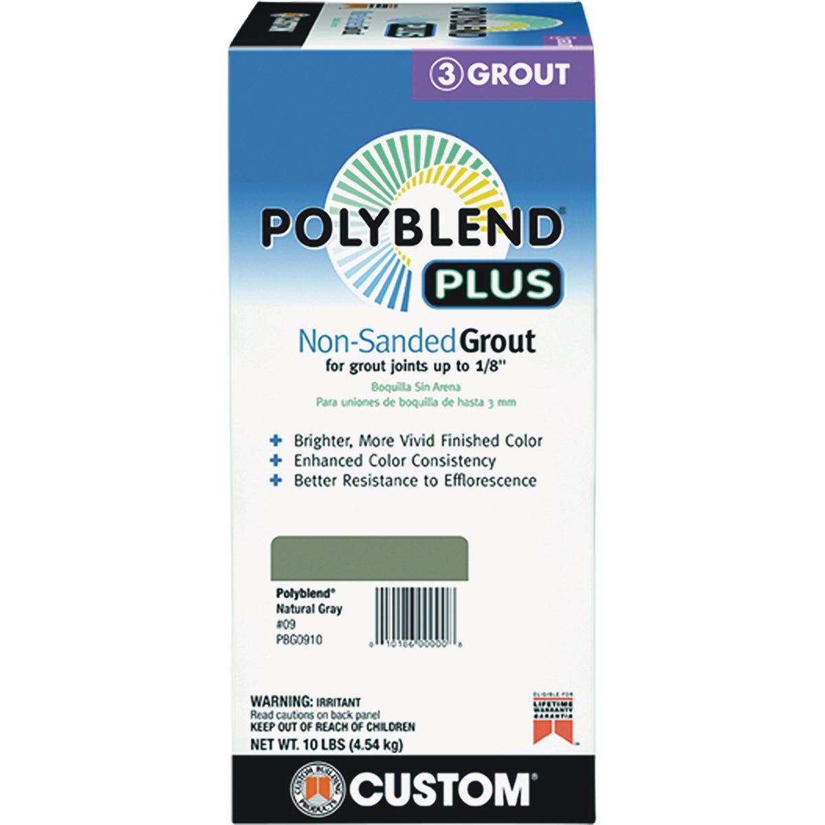 Custom Building Products PolyBlend PLUS 10 Lb. Arctic White Non-Sanded Tile Grout