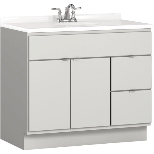 Bertch Riverside 36 In. W x 34-1/2 In. H x 21 In. D Lighthouse Vanity Base, 2 Door/2 Drawer