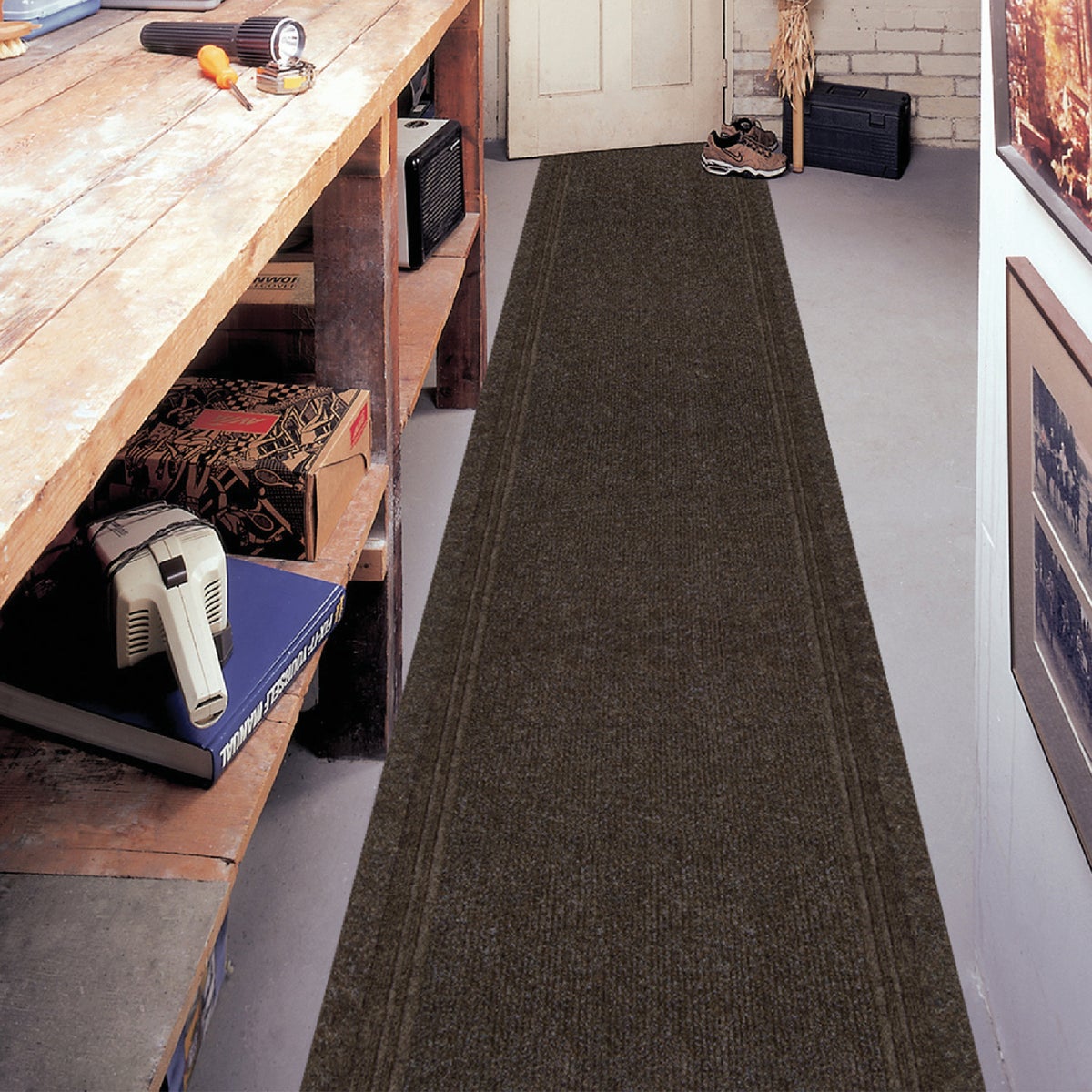 Multy Home Concord 26 In. x 50 Ft. Tan Carpet Runner, Indoor/Outdoor