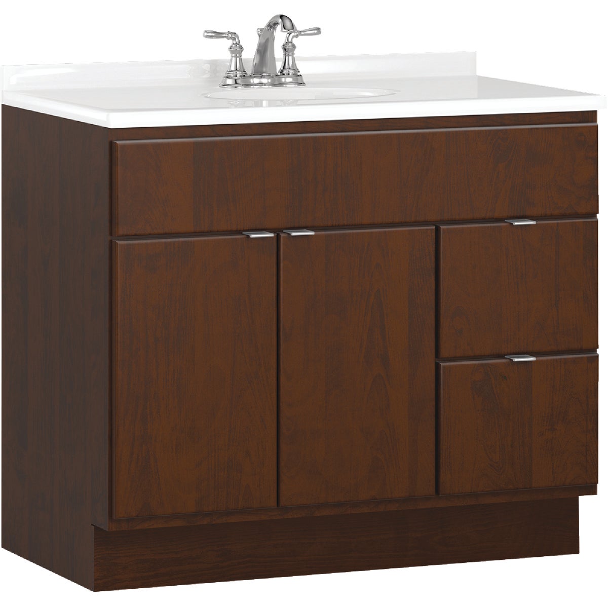 Bertch Riverside 36 In. W x 34-1/2 In. H x 21 In. D Brindle Vanity Base, 2 Door/2 Drawer