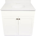 Modular Charleston White 36 In. W x 34-1/2 In. H x 21 In. D Vanity with White Cultured Marble Top
