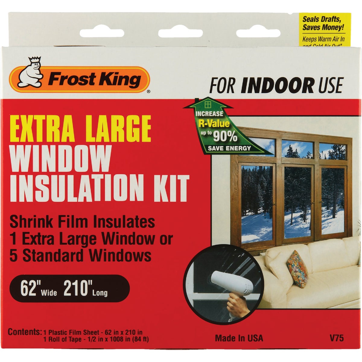 Frost King 62 In. x 210 In. Indoor Shrink Film Window Kit