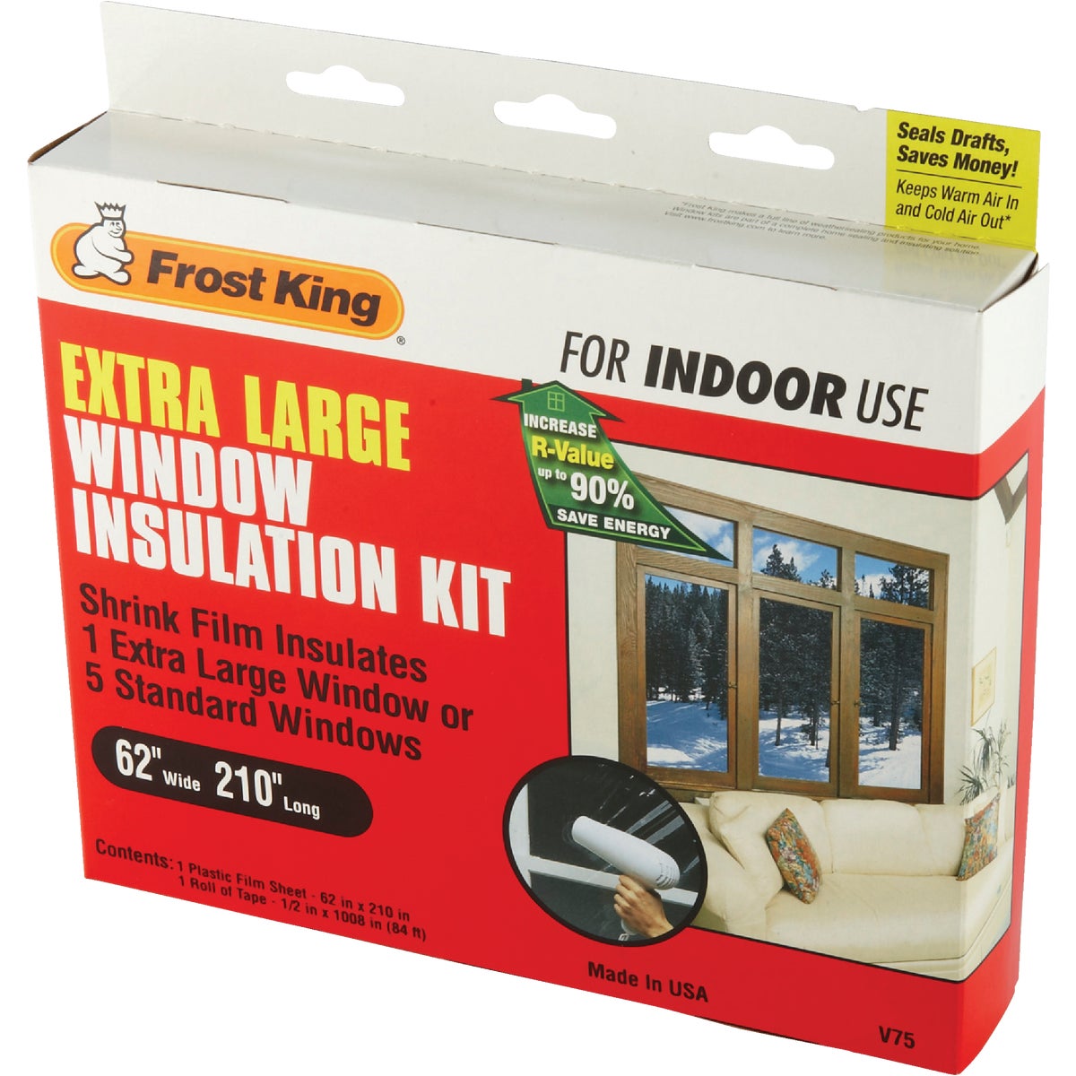 Frost King 62 In. x 210 In. Indoor Shrink Film Window Kit