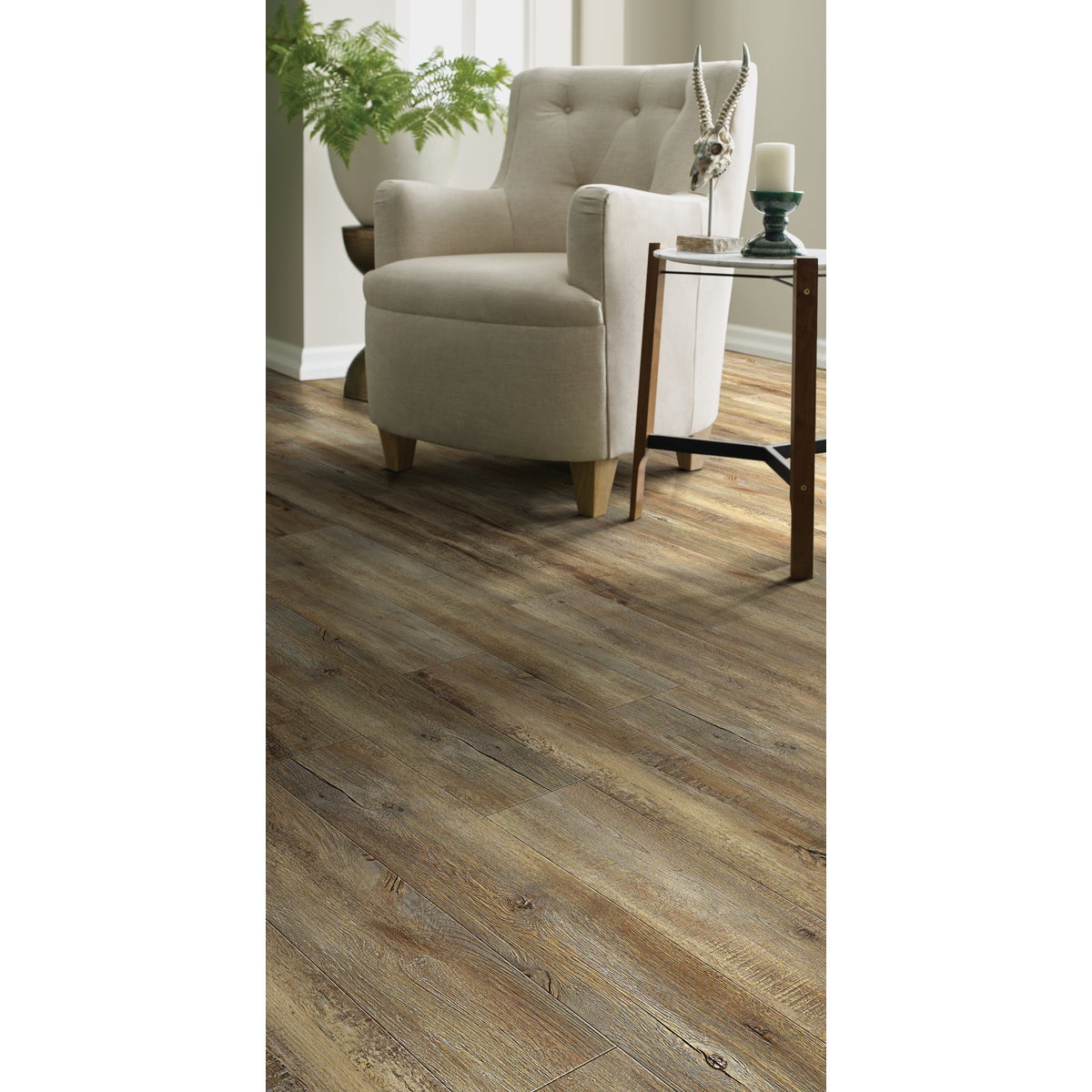 Floorte Pro Impact 306C Modeled Oak 7 In. W x 48 In. L Vinyl Rigid Core Floor Plank (27.74 Sq. Ft./Case)