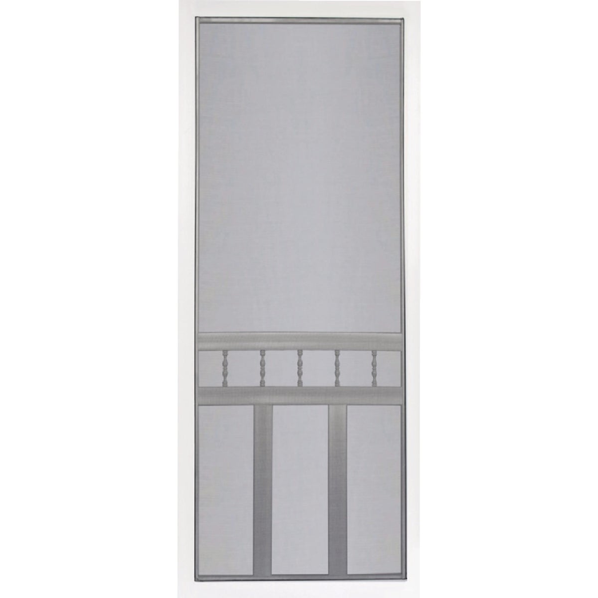 Screen Tight Waccamaw 36 In. W x 80 In. H x 1 In. Thick White Vinyl Screen Door