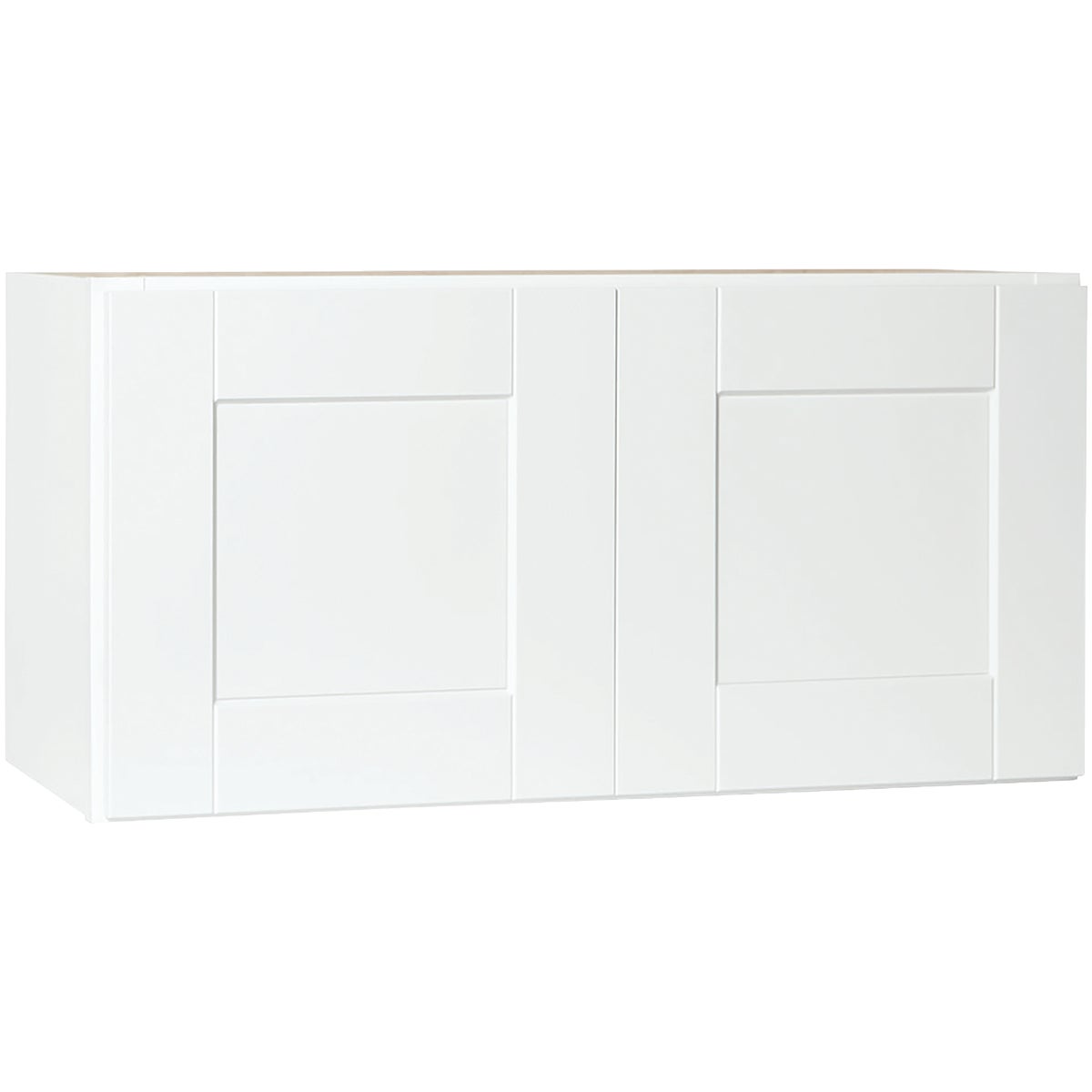 Continental Cabinets Andover Shaker 30 In. W x 15 In. H x 12 In. D White Thermofoil Bridge Wall Kitchen Cabinet