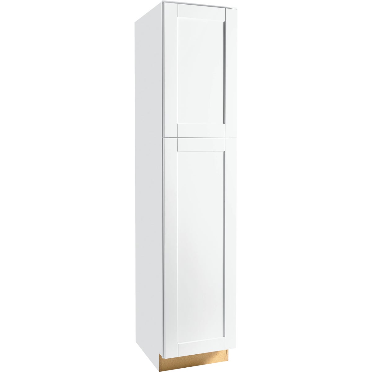 Continental Cabinets Andover Shaker 18 In. W. x 84 In. H. x 24 In. D. White Thermofoil Pantry Kitchen Cabinet