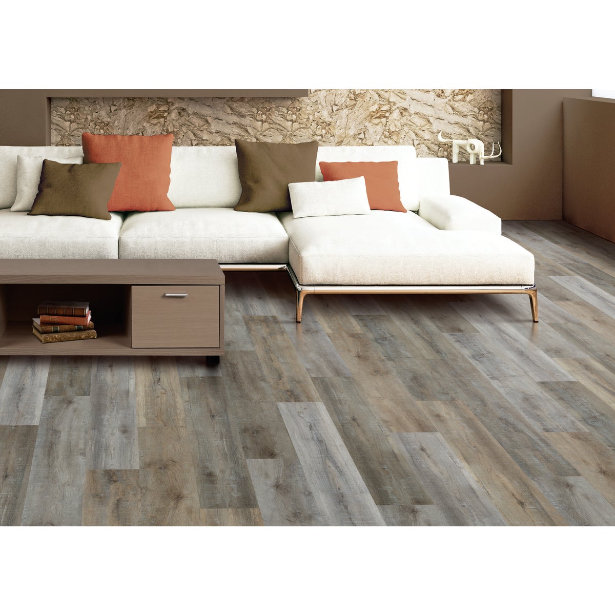 Mohawk Variations Silhouette 7 In. x 49 In. Vinyl Rigid Core Floor Plank (23.89 Sq. Ft./Case)