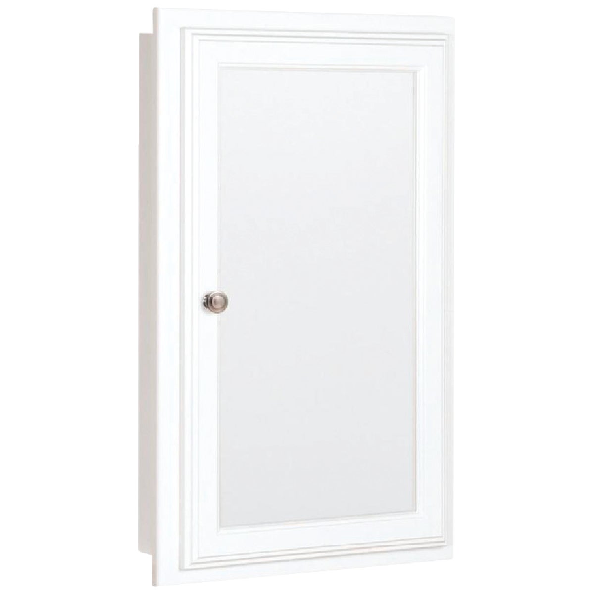 Continental Cabinets White 15.75 In. W x 25.75 In. H x 4.75 In. D Single Mirror Surface/Recess Mount Medicine Cabinet