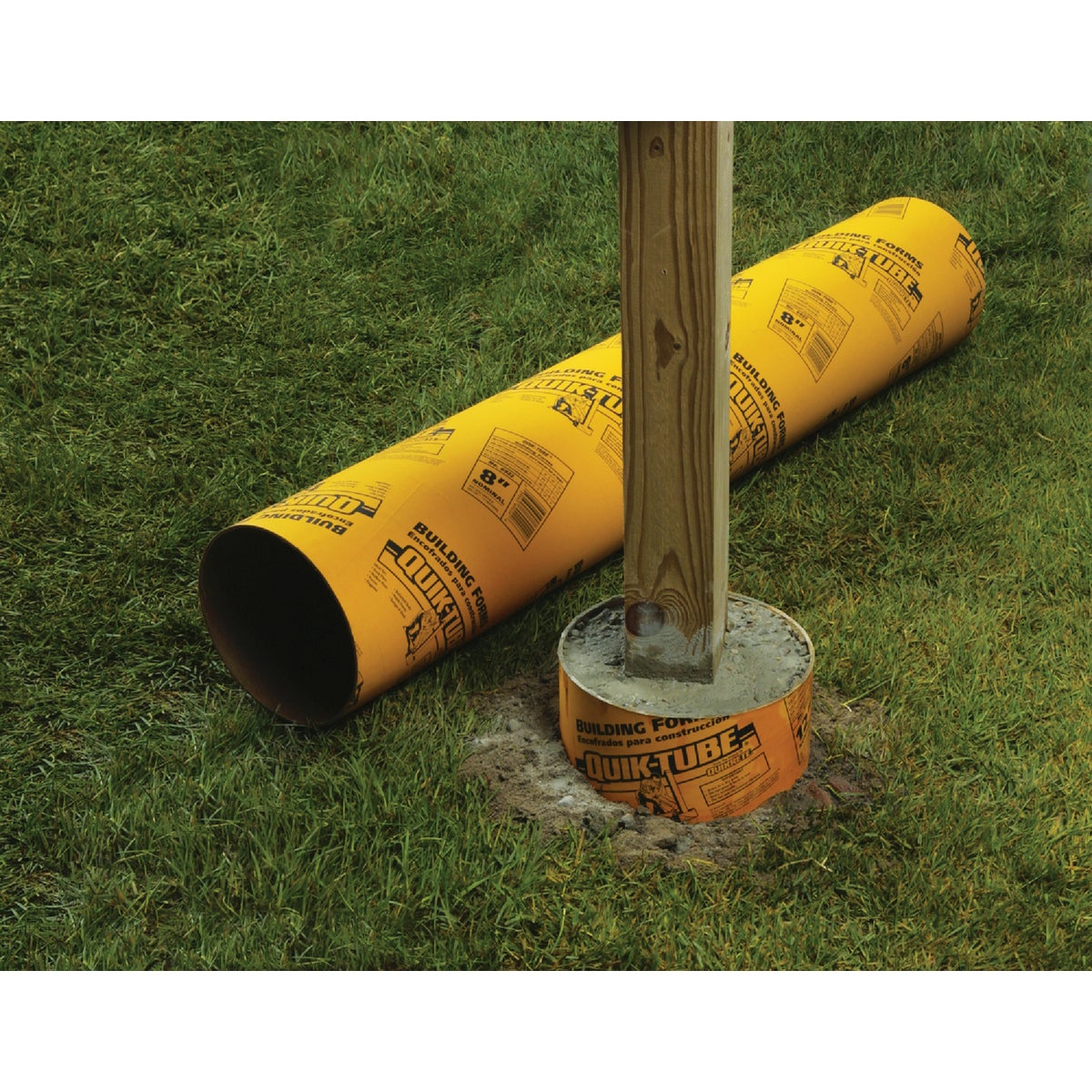 Quikrete Quik-Tube Rigid Fiber 8'' x 4' Concrete Form Tube