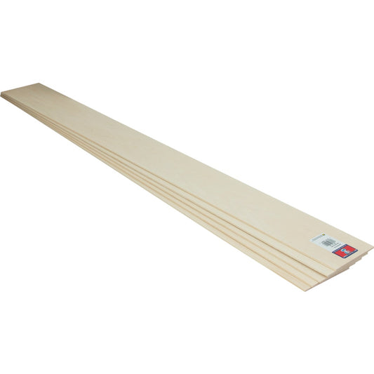 Midwest Products 1/8 In. x 3 In. x 3 Ft. Basswood Board