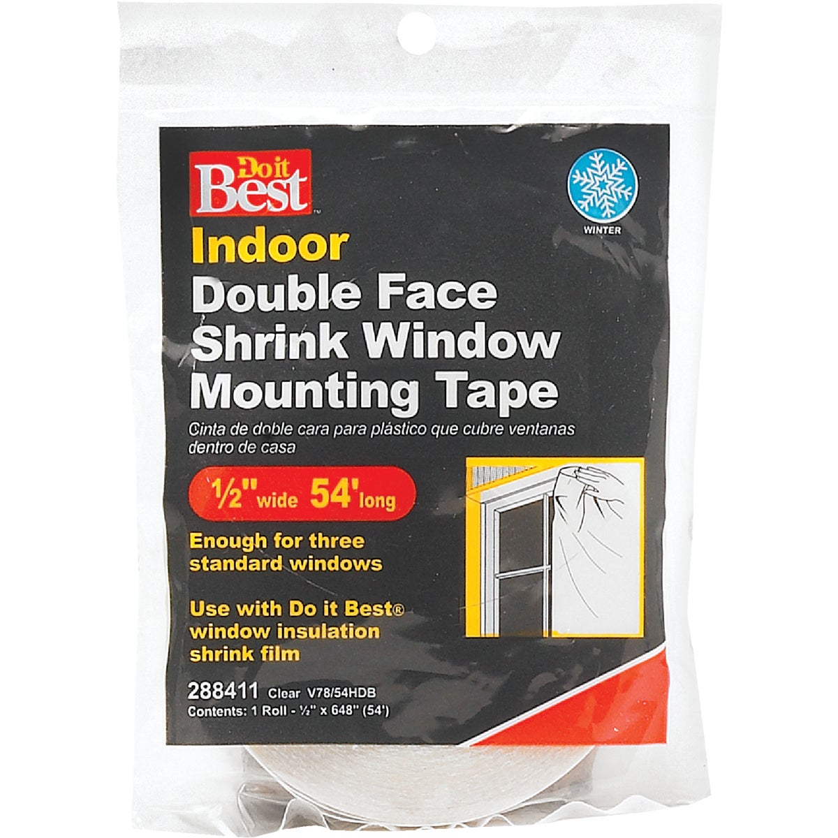 Do it 1/2 In. x 54 Ft. Indoor Window Film Tape