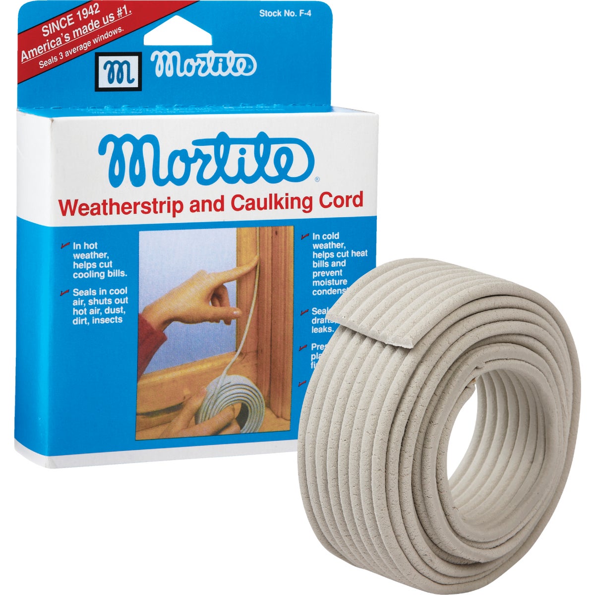 Mortite 45 Ft. Gray 9-1/2 Oz Weatherstrip & Caulking Cord