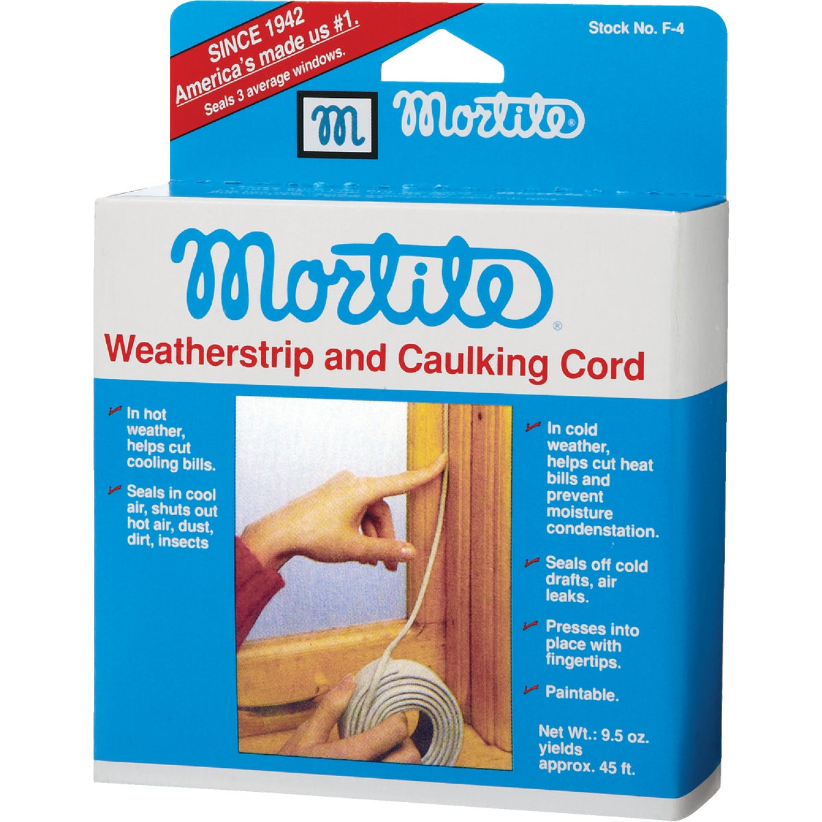 Mortite 45 Ft. Gray 9-1/2 Oz Weatherstrip & Caulking Cord