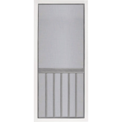 Screen Tight 5-Bar 32 In. W x 80 In. H x 1 In. Thick White Vinyl Screen Door