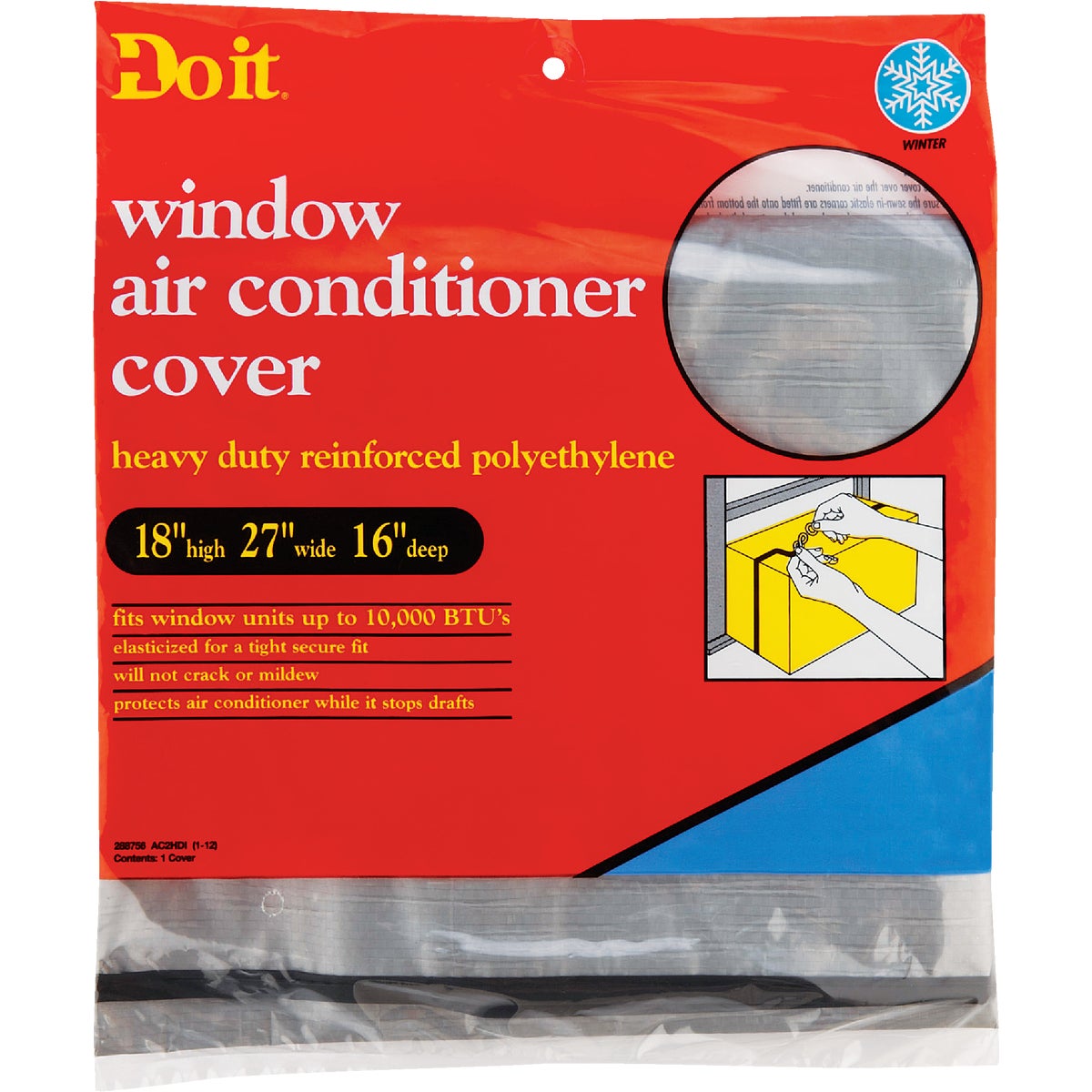 Do it 18" x 27" x 16" 6 mil Rectangle Air Conditioner Cover