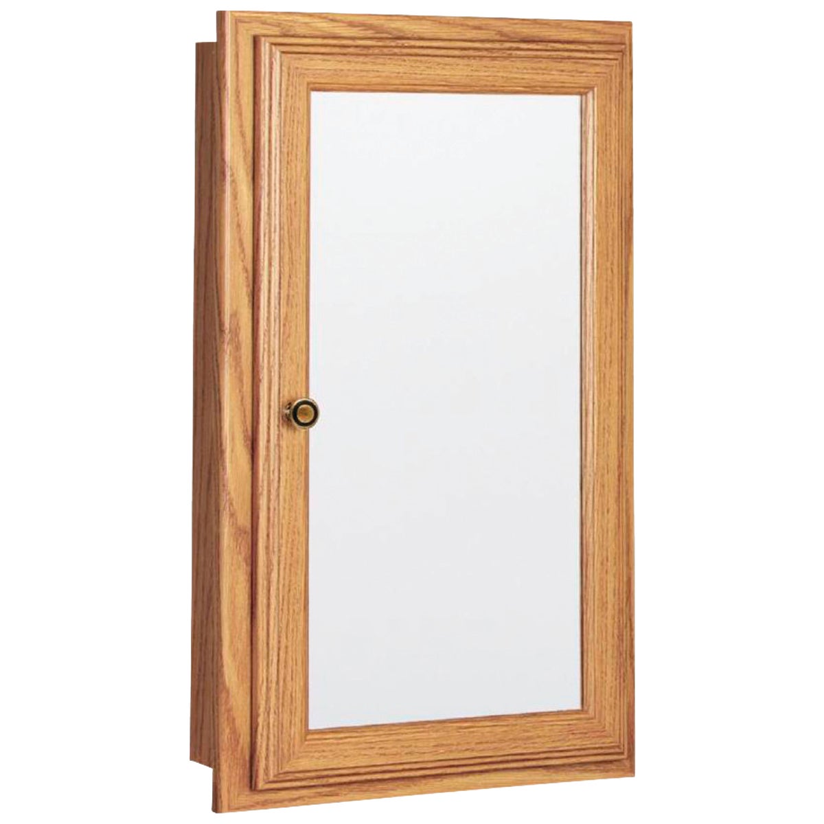 Continental Cabinets Oak 15.75 In. W x 25.75 In. H x 4.75 In. D Single Mirror Surface/Recess Mount Medicine Cabinet