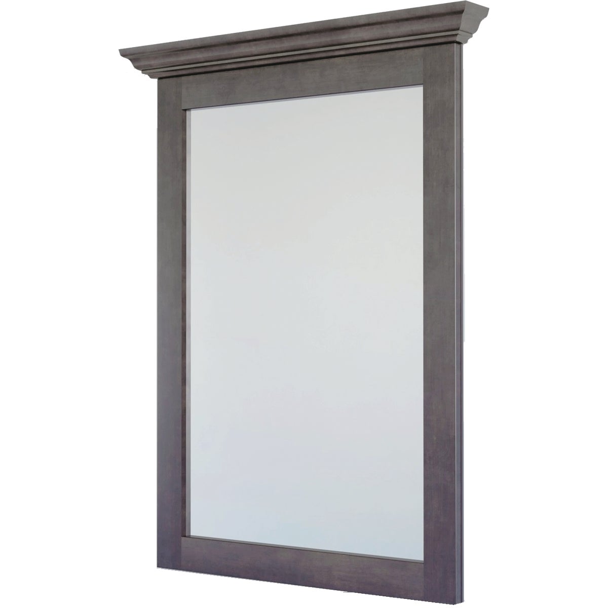 CraftMark St. Paul Designer Gray Stained 30 In. W x 36 In. H Vanity Mirror