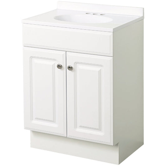 Zenith Zenna Home White 36 In. W x 35 In. H x 18 In. D Vanity with White Cultured Marble Top