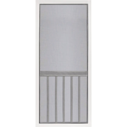 Screen Tight 5-Bar 36 In. W x 80 In. H x 1 In. Thick White Vinyl Screen Door