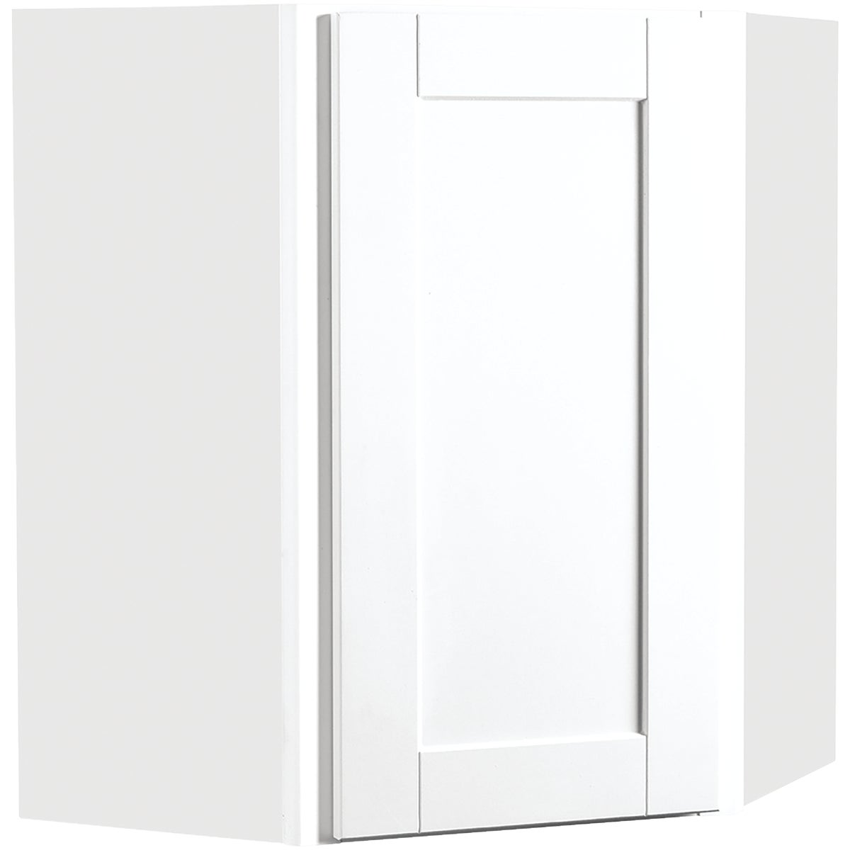 Continental Cabinets Andover Shaker 24 In. W. x 30 In. H. x 12 In. D. White Thermofoil Corner Wall Kitchen Cabinet