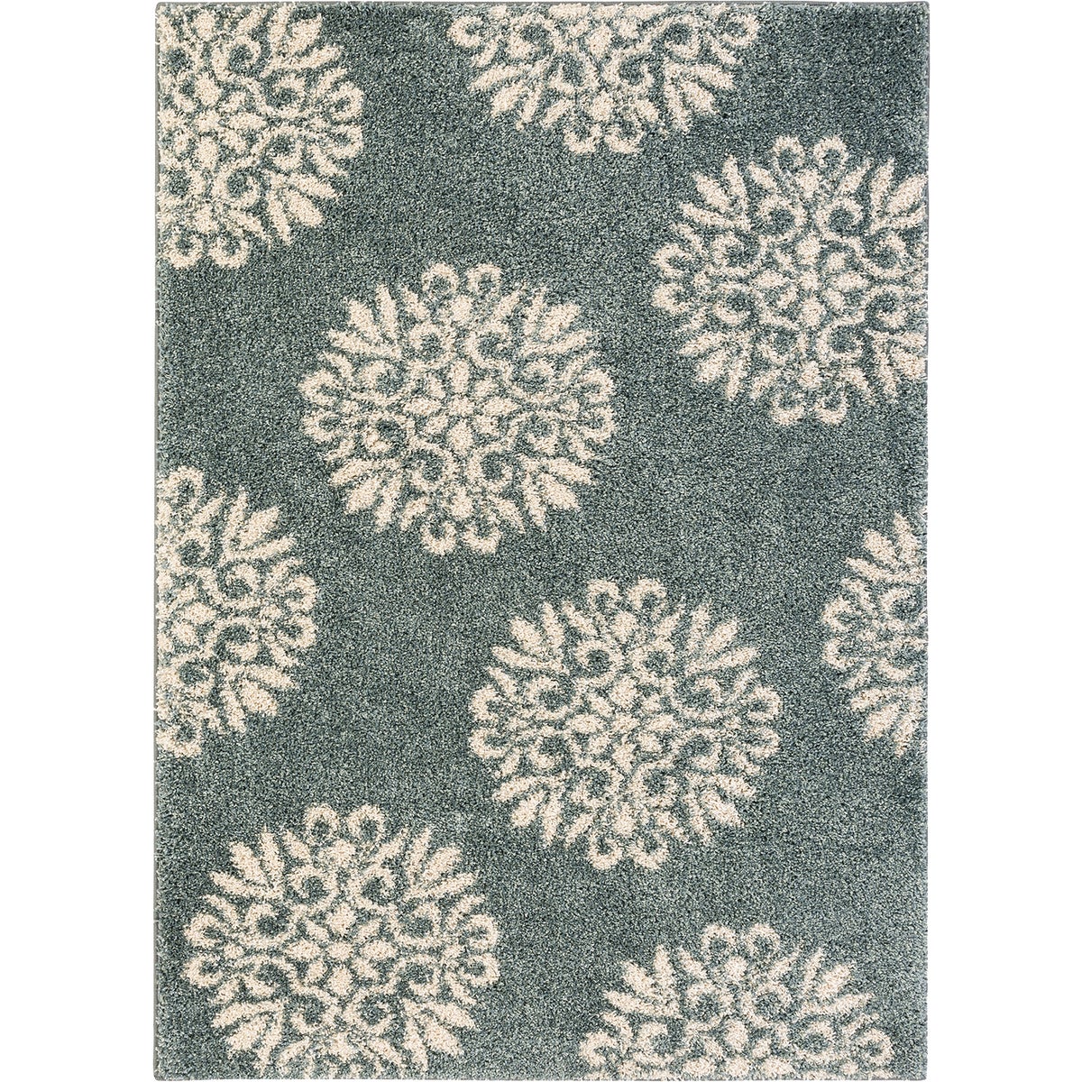 Mohawk Home Exploded Medallions Blue 5 Ft. x 7 Ft. Area Rug