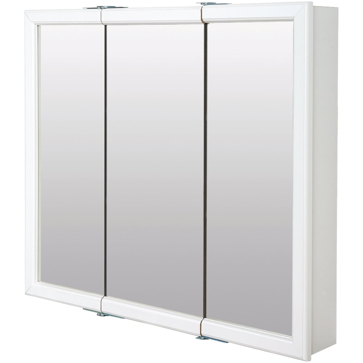 Zenith Zenna Home White 36 In. W x 33 In. H x 6 In. D Tri-View Surface Mount Medicine Cabinet