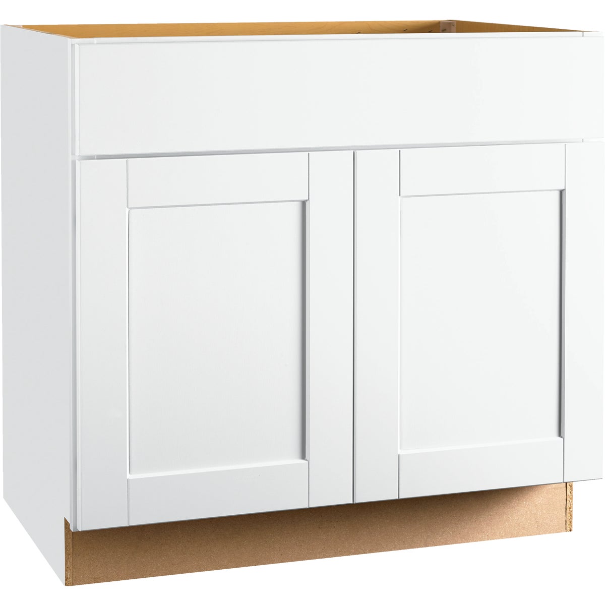 Continental Cabinets Andover Shaker 36 In. W x 34-1/2 In. H x 21 In. D White Vanity Sink Base