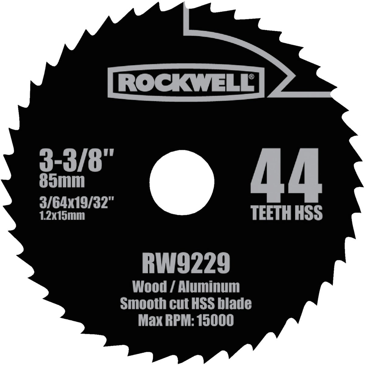 Rockwell Versacut 3-3/8 In. 44-Tooth Wood/Aluminum Circular Saw Blade