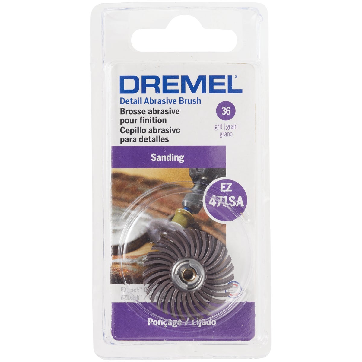 Dremel 1 In. 36G EZ Lock Abrasive Wheel Brush