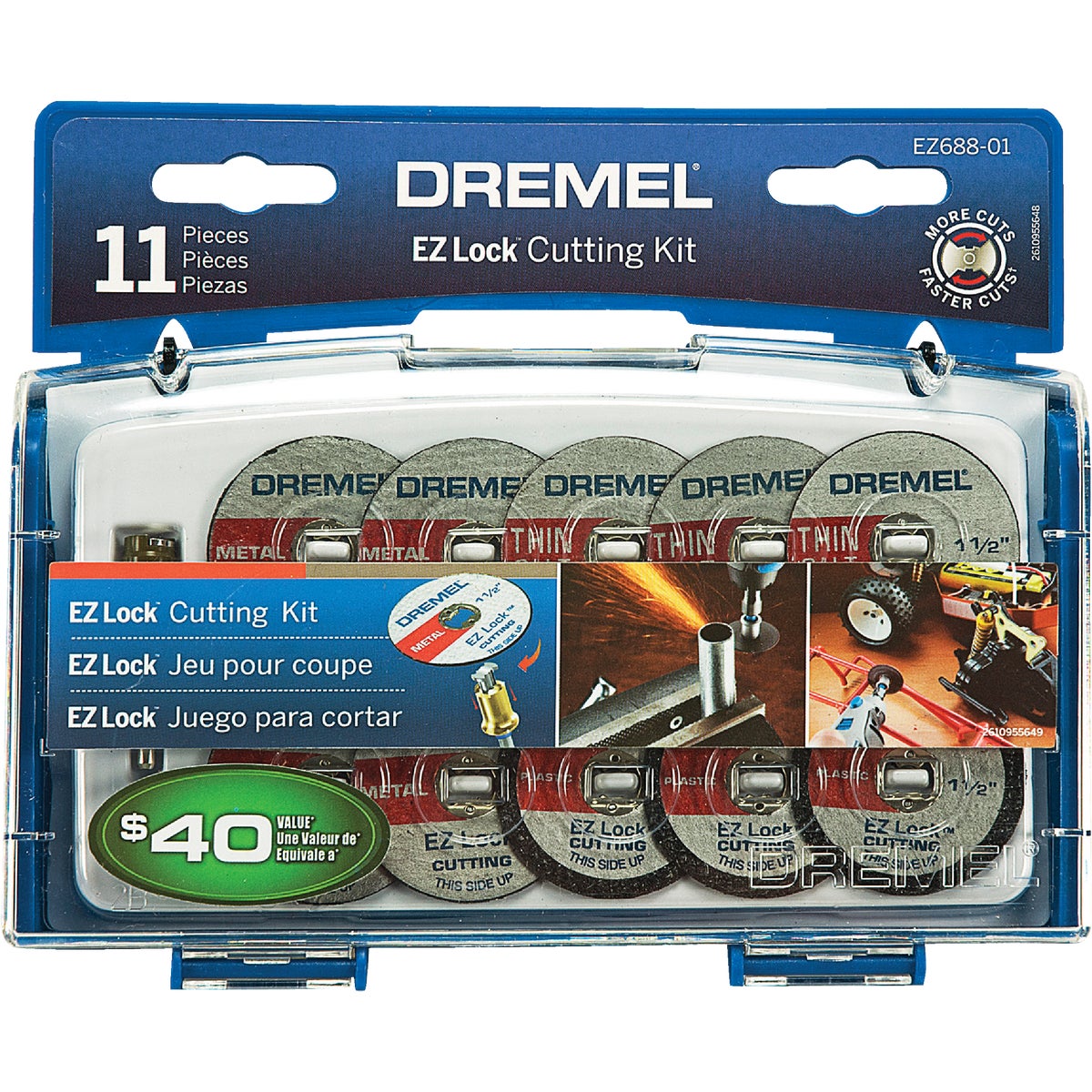 Dremel EZ Lock Cutting Rotary Tool Accessory Kit (11-Piece)