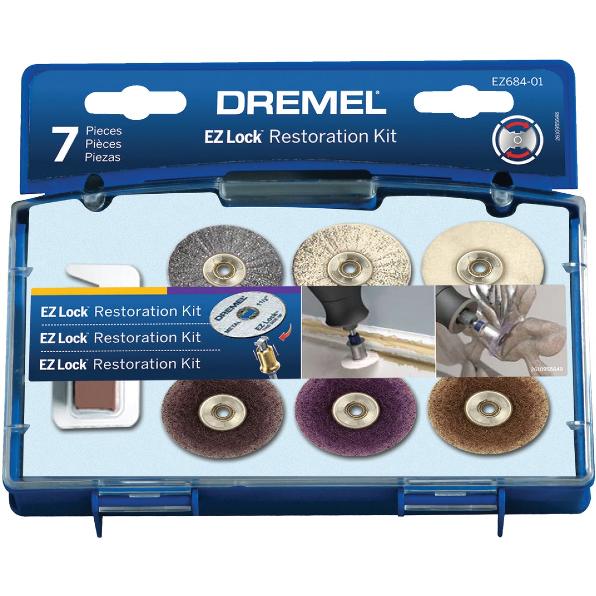 Dremel EZ Lock Sanding and Polishing Rotary Tool Accessory Kit (7-Piece)