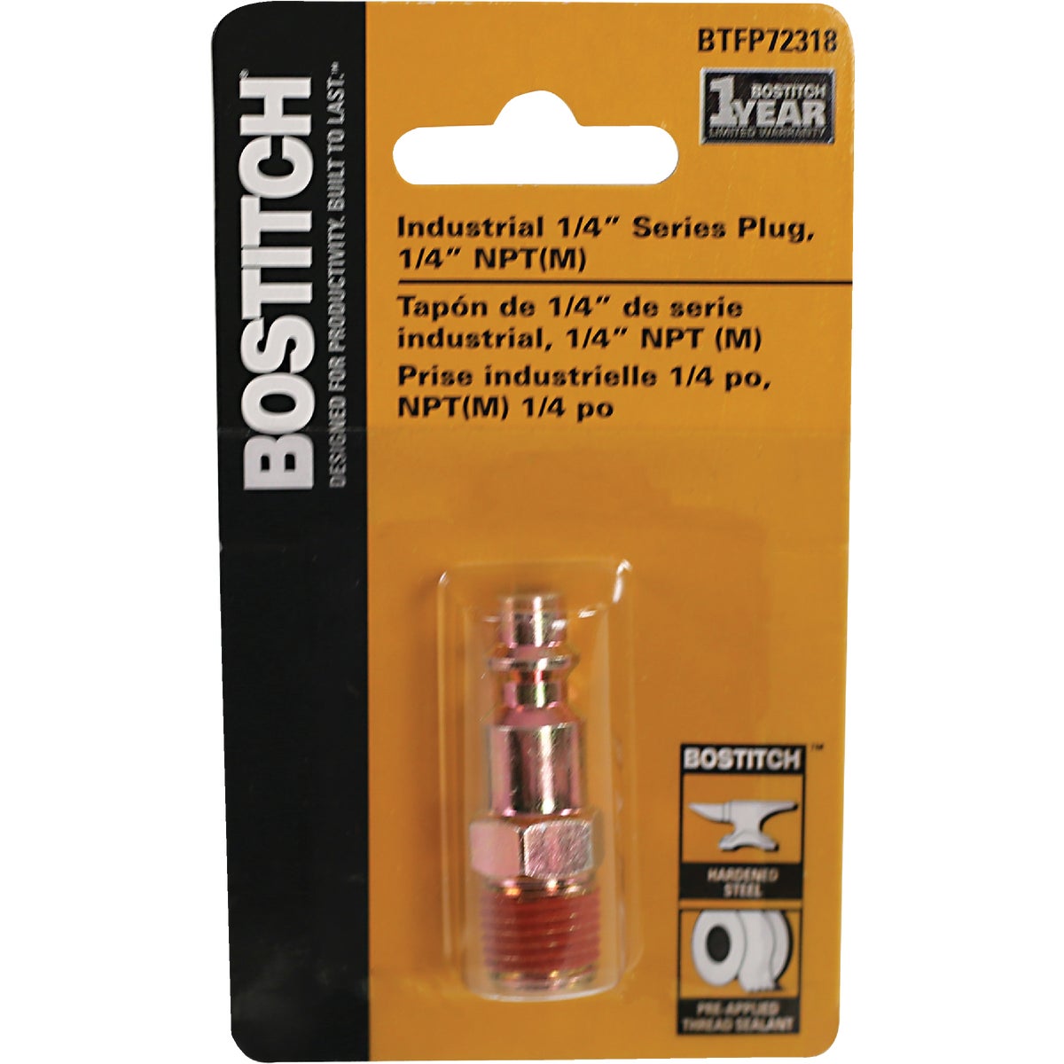 Bostitch Male 1/4 In. MTP Steel Plug