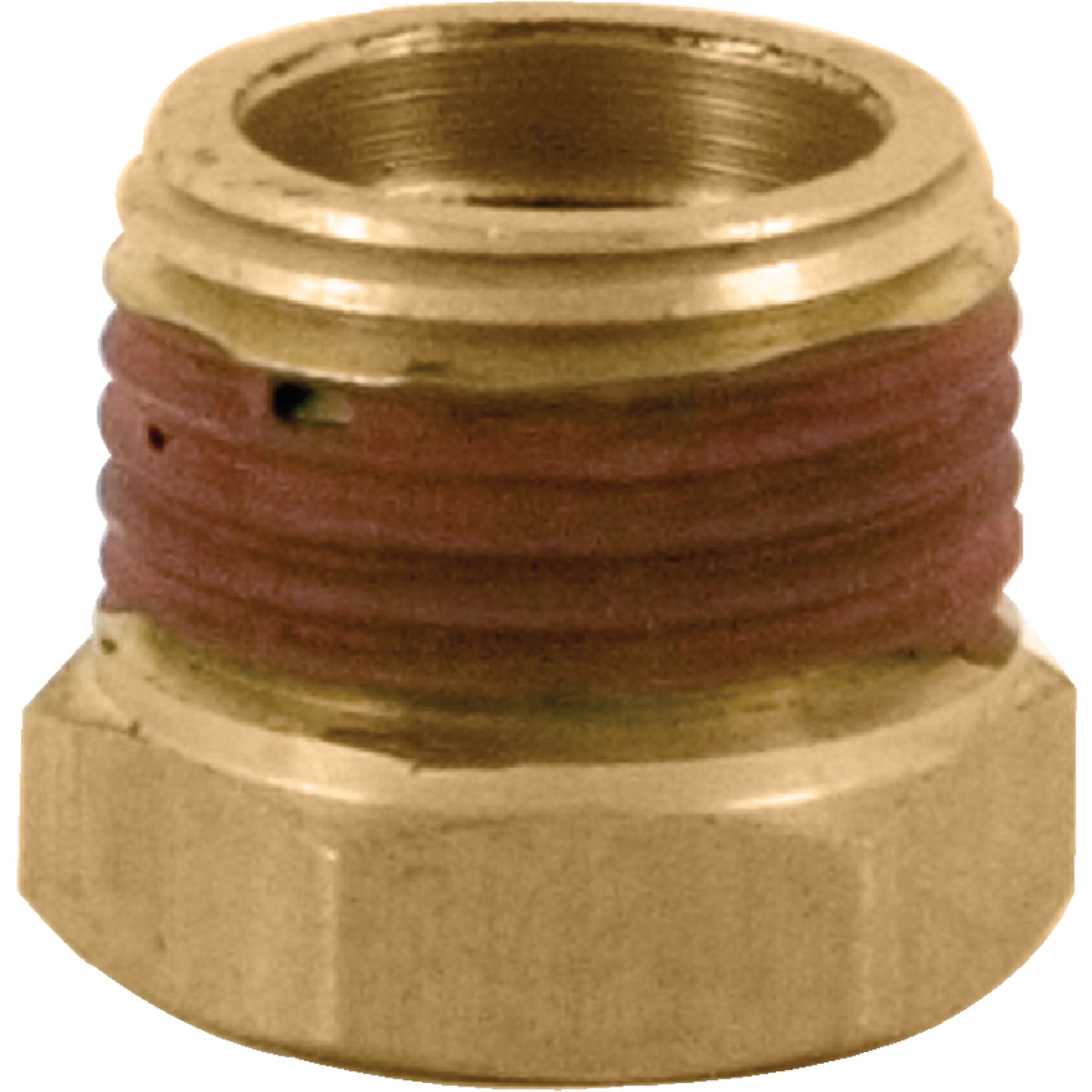 Bostitch 3/8 In. x 1/4 In. NPT Hex Brass Reducer Bushing Adapter