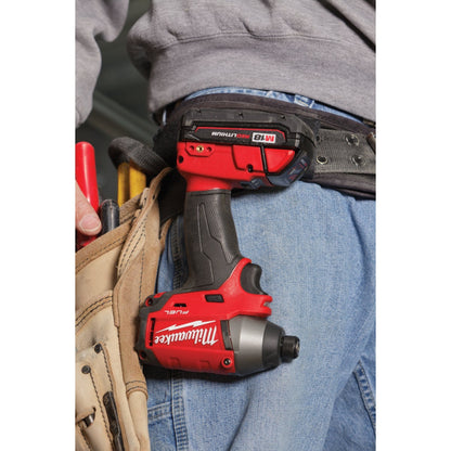 Milwaukee M18 FUEL 18 Volt XC Lithium-Ion Brushless 1/4 In. Hex Cordless Impact Driver Kit (with 2 Batteries)
