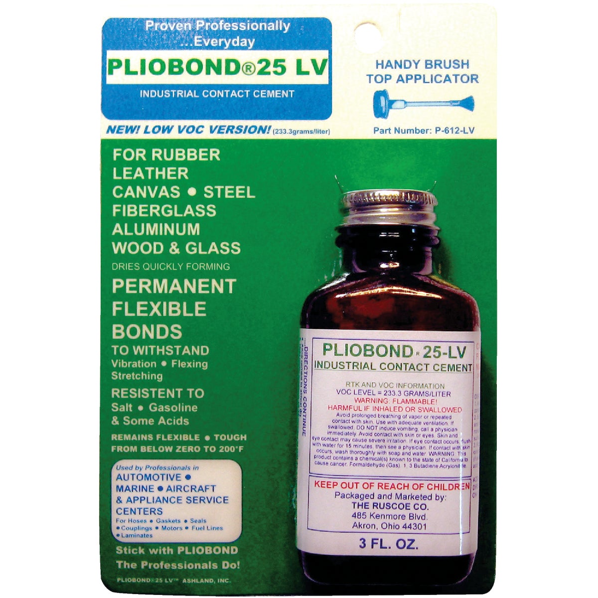 Pliobond 25-LV 3 Oz. Low VOC Multi-Purpose Adhesive